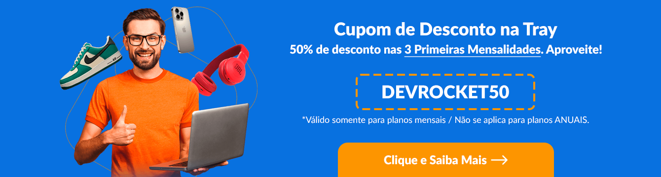 Cupom de Desconto Tray